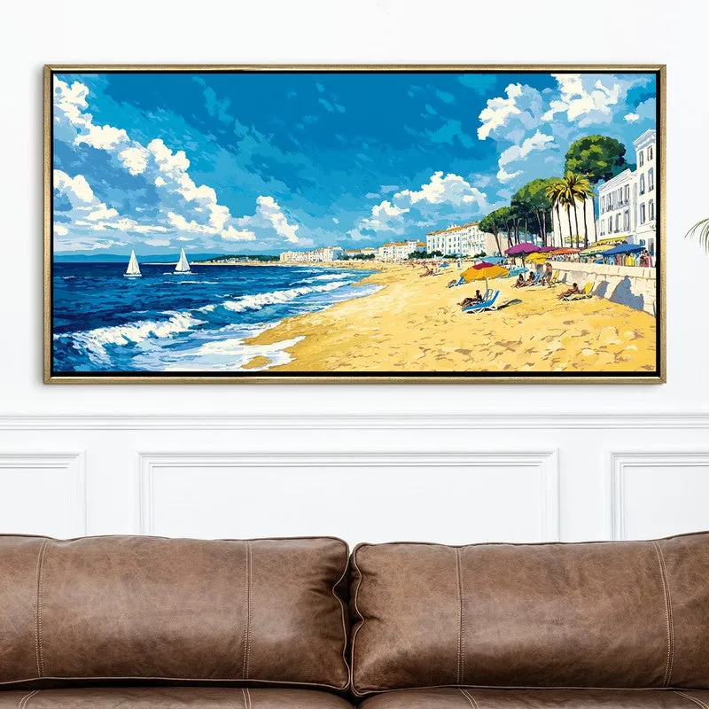Seascape Canvas Wall Painting With Frame media 4