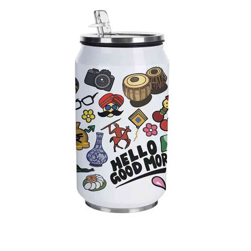 Hello Morning Steel Sipper - 350 mL media 5