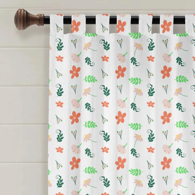 Soma Floral Tab Top Medium Width Curtain media 4