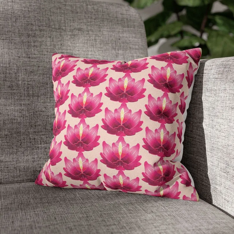 Lotus Bloom Taffeta Silk Cushion Cover - Set Of Five media 4