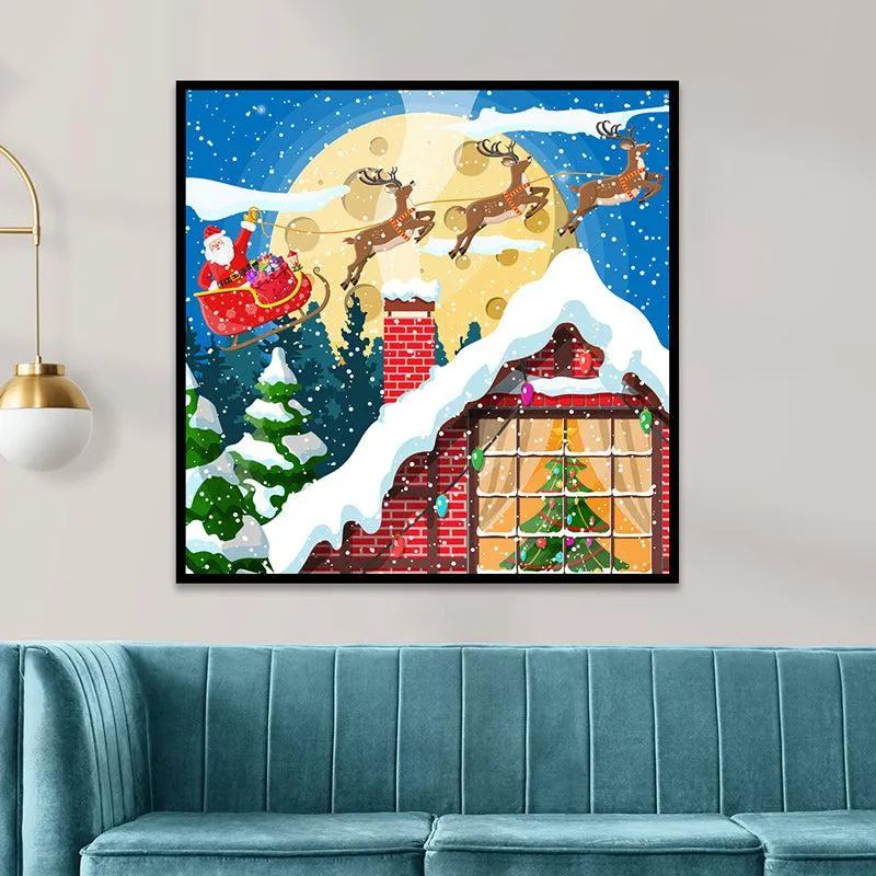 Santa Sleigh of Surprises Wall Painting media 3