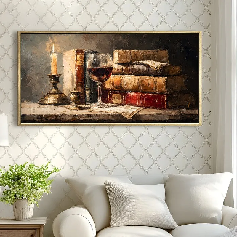 Flameveil Canvas Wall Painting With Frame media 4