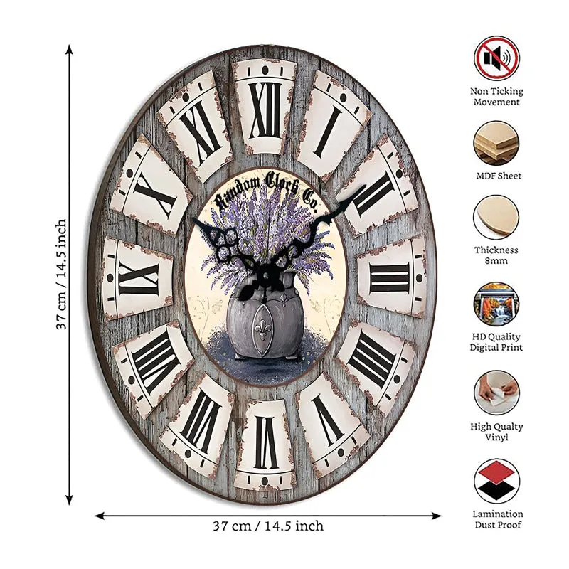 Marlowe Wood Analog Wall Clock media 8