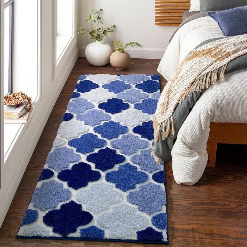 Sapphire Ellips Micro Fiber Runner Rug media 4