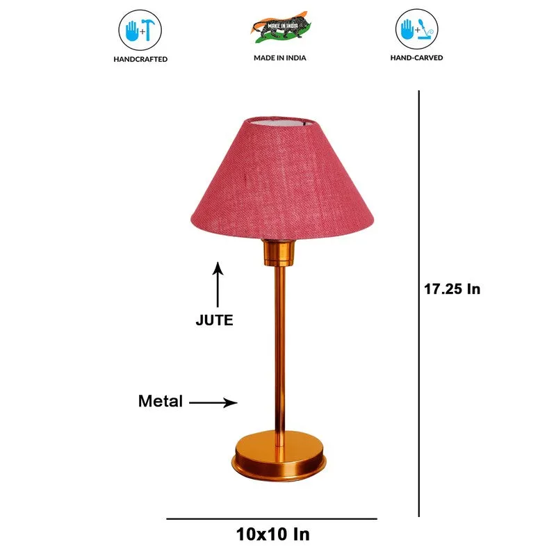 Kavira Liro Metal Table Lamp - Pink media 8