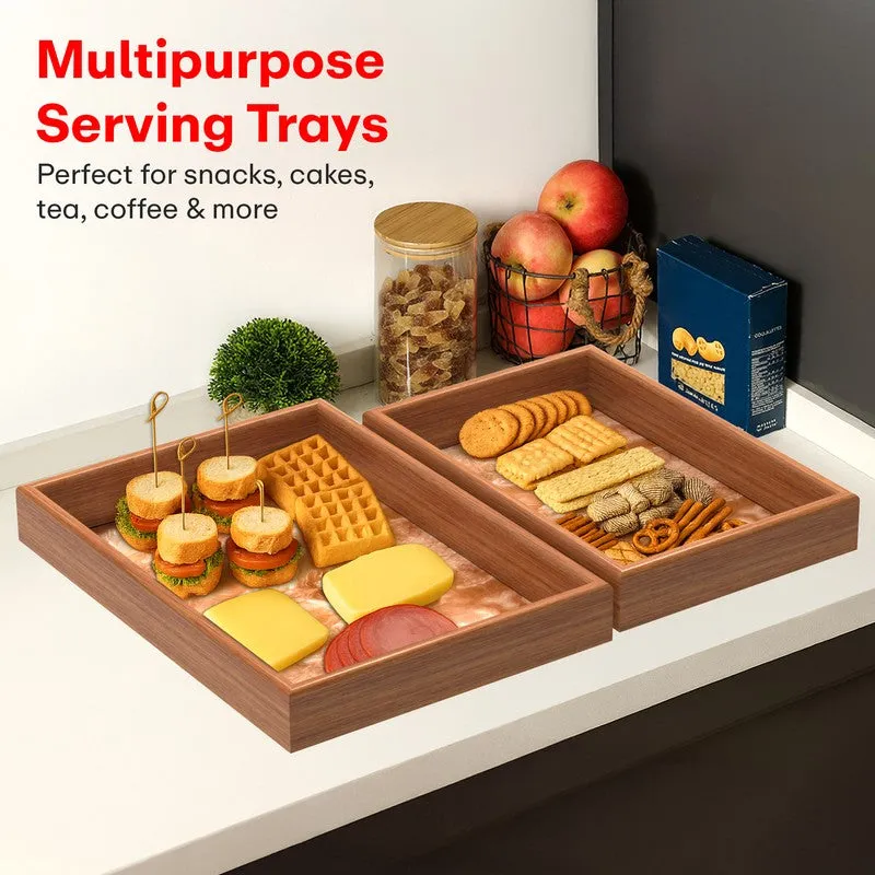 Rioware Gilded Grid Serving Tray - Set Of Three media 5