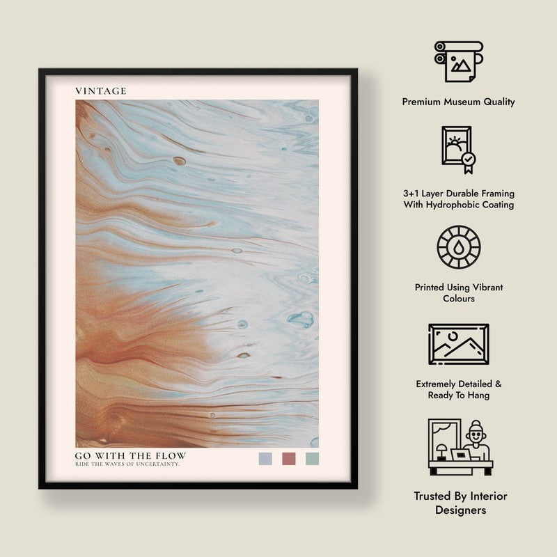Go with the Flow Archival Canvas Wall Art - Black Frame media 8