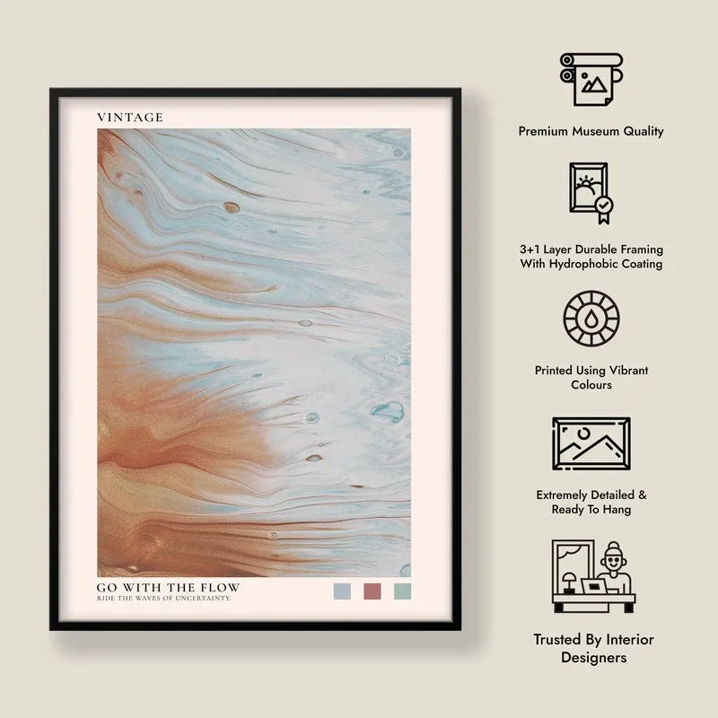 Go with the Flow Archival Canvas Wall Art - Black Frame media 8