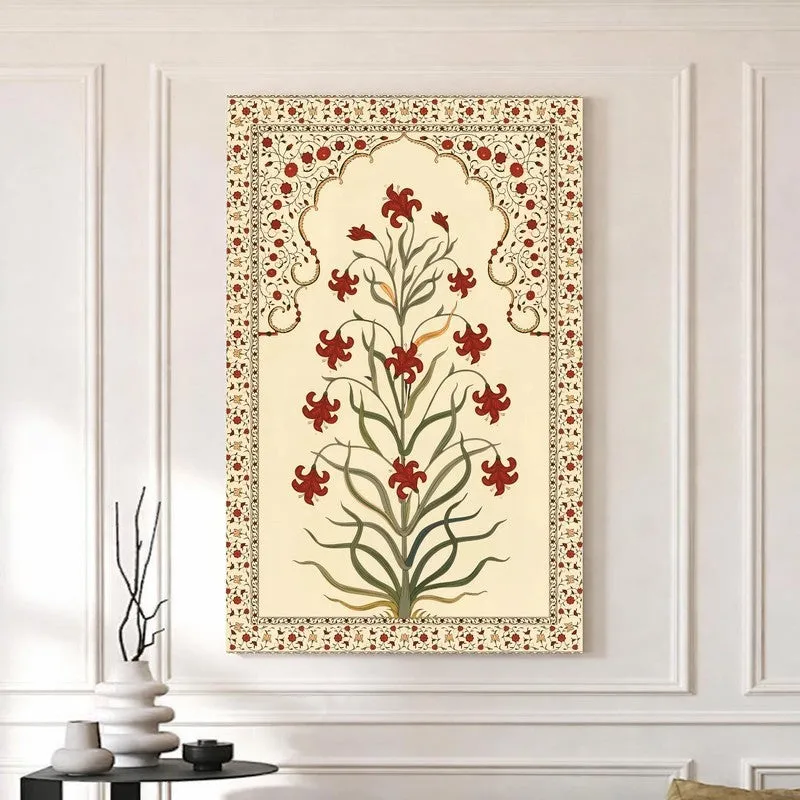 Festive Ethnic Flora Canvas Wall Art media 5