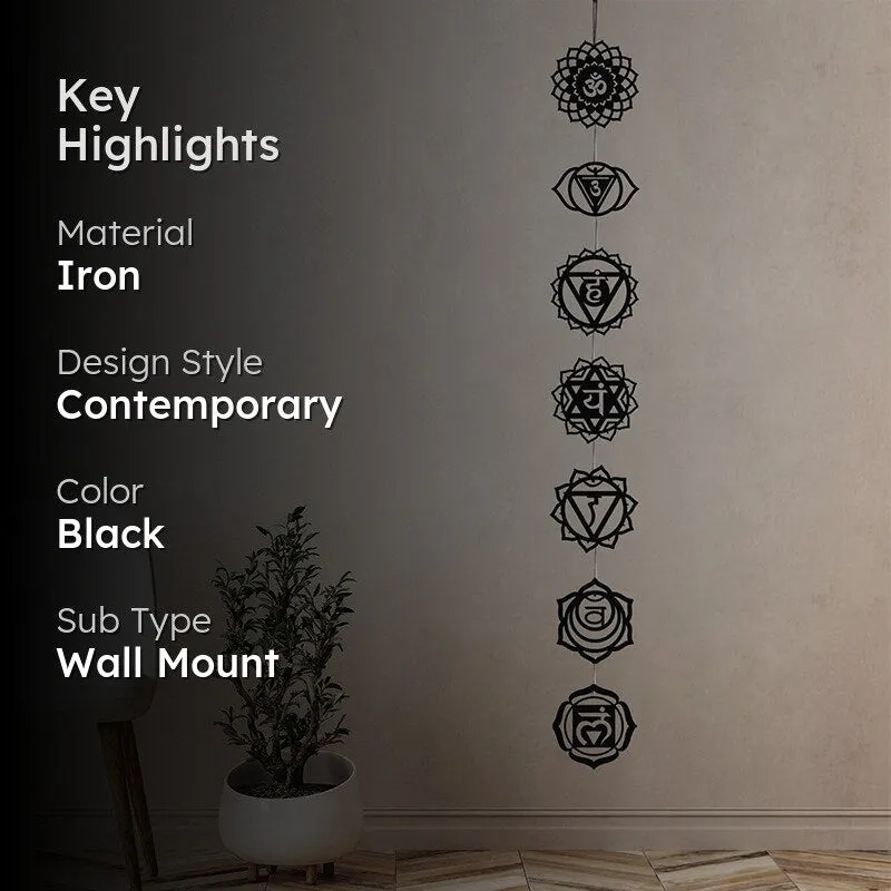Meditation Chakra Iron Wall Accent media 2