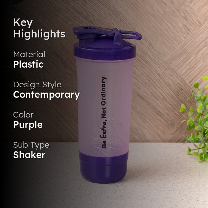 Boschin Gym Shaker (400 mL) - Mauve media 2