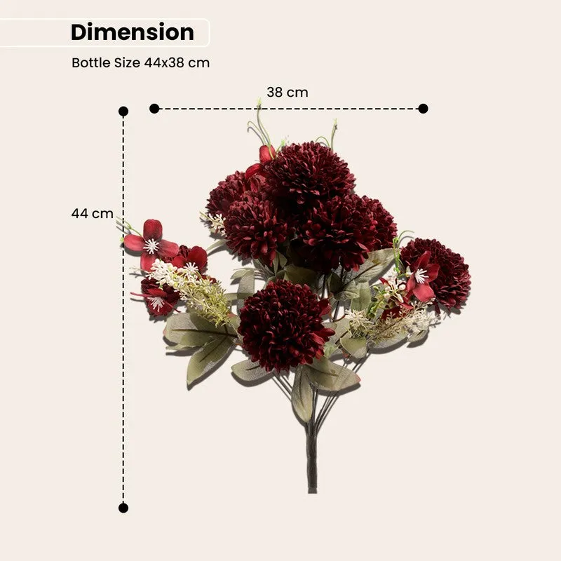 AarviDecor Crimson Bloom Silk Artificial Flowers media 8