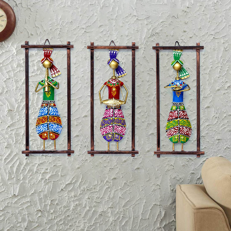 Ethnik Forms Iron Wall Accent - Set Of Three
