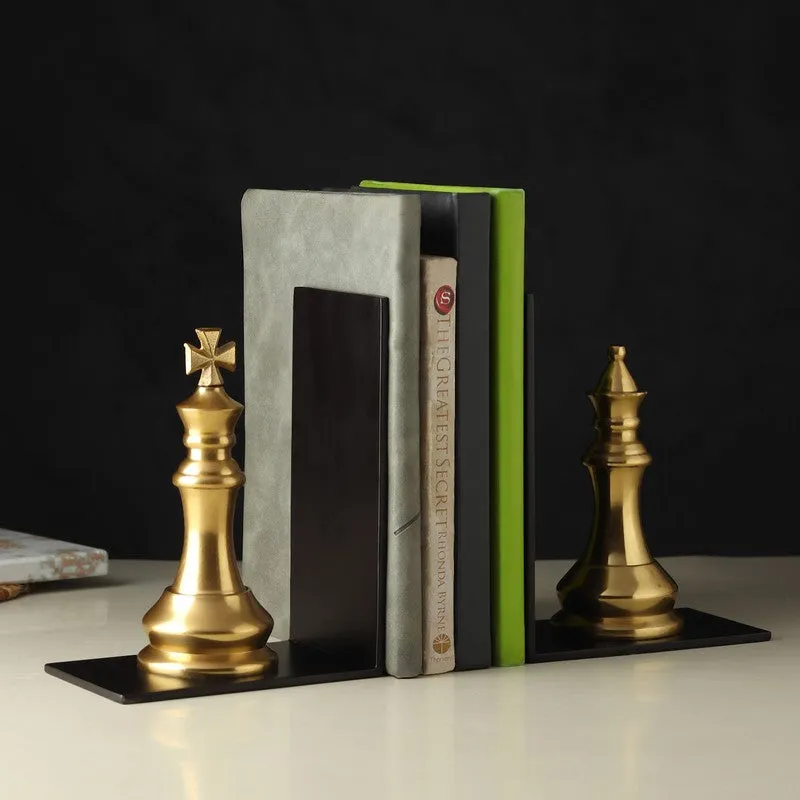 Book Mate Bookends (Gold) - Set Of Two media 1