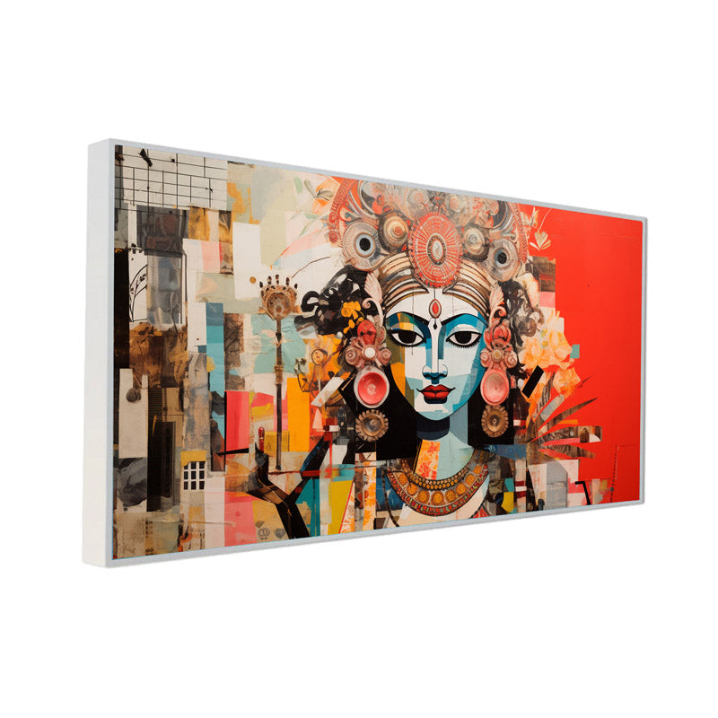 Abstract Lord Krishna Wall Painting media 5