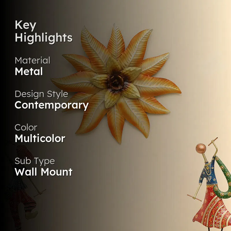 Forge Of Flora Metal Wall Accent - Orange media 2