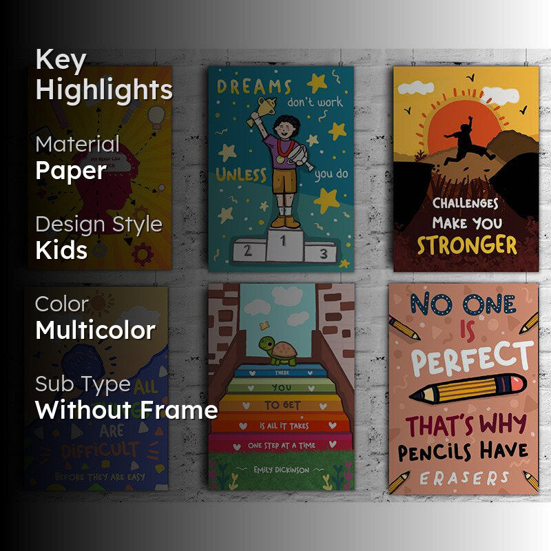 Dreams Vibrant Wall Poster - Set Of Six media 2