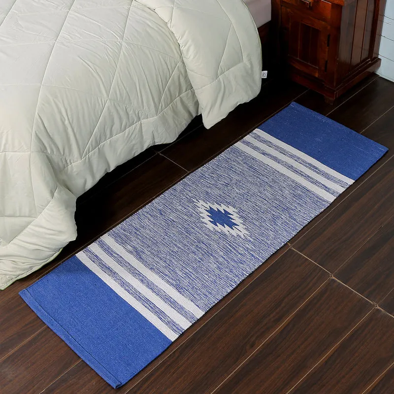 Decoria Cotton Runner Rug - Blue media 3