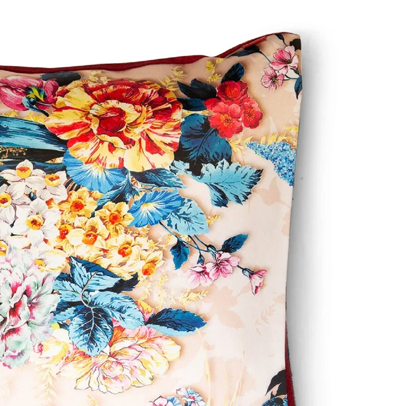 Aqua Flora Printed Cushion Cover Set - Set Of Three media 5
