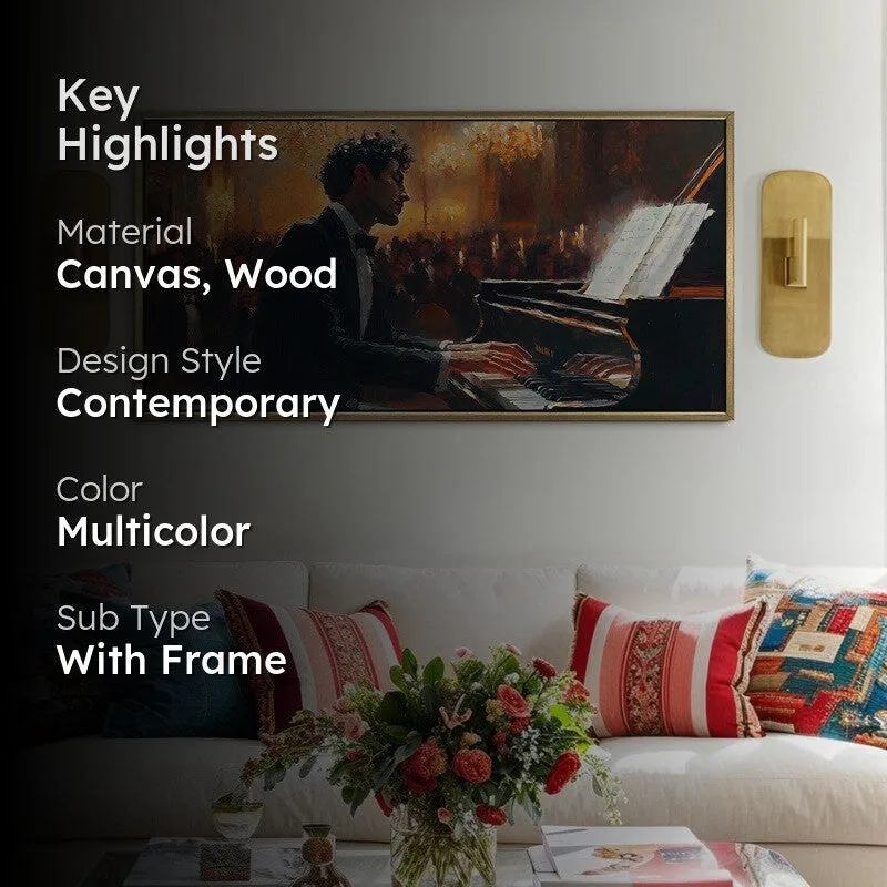 Soundscape Canvas Wall Painting With Frame media 2