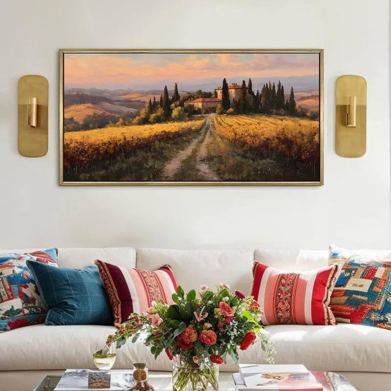 Vinescape Canvas Wall Painting With Frame media 1
