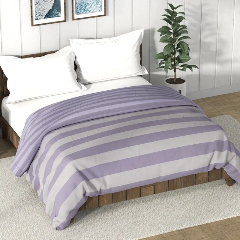 Nautica Nile Whisper Comforter (Purple,Grey) - 130 GSM media 1