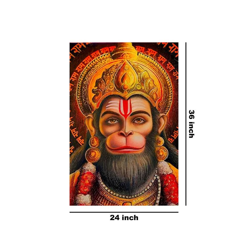 Hanuman's Gaze Poly Canvas Wall Painting media 9
