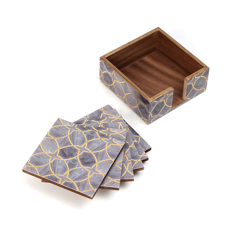 Patterned Muse Coaster - Seven Piece Set media 5