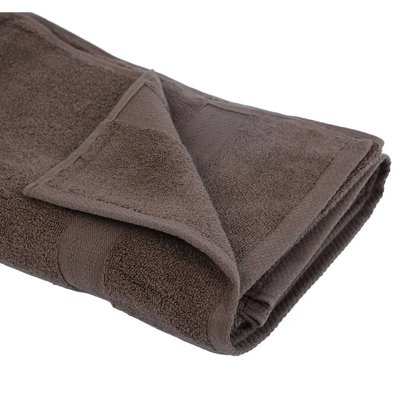 Nova Solids Bath Towel (Brown, Blue) - Set Of Two media 6