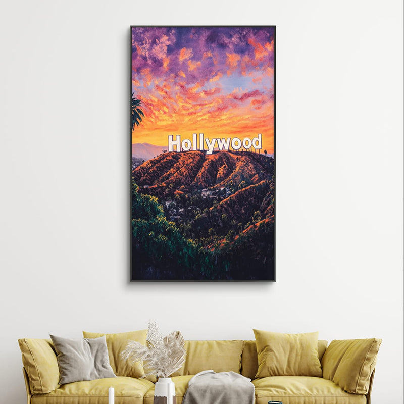 Hollywood Sunset Wall Painting