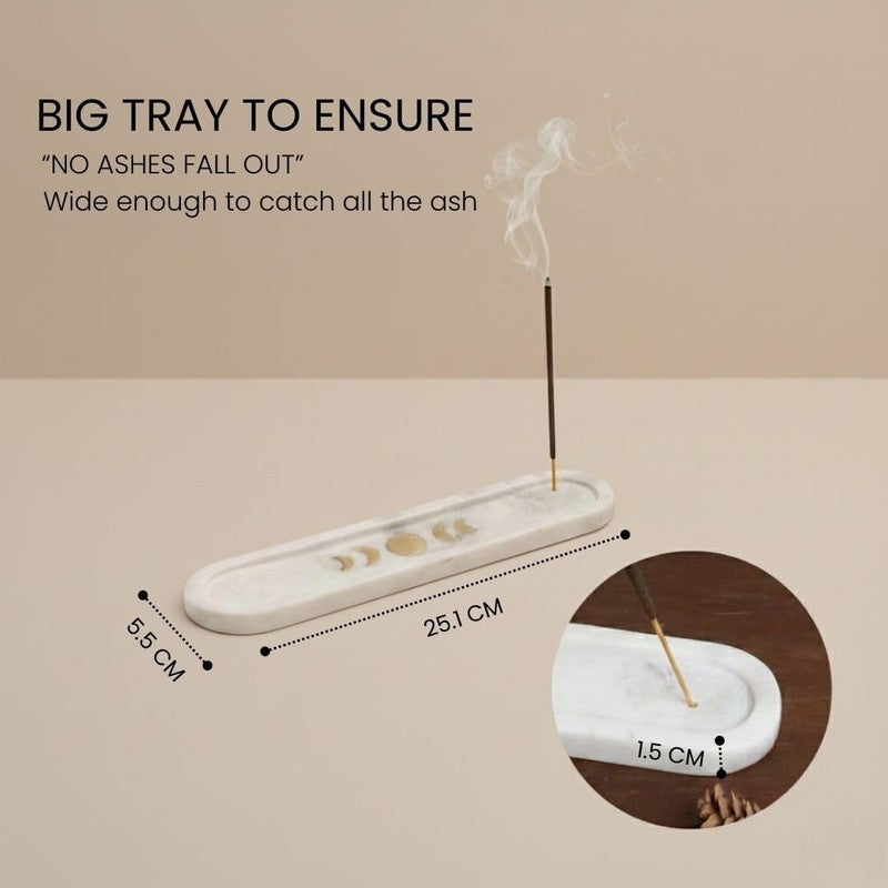 Varishta Marble Incense Holder media 7