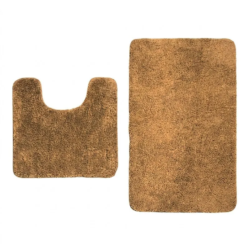 BathEase Anti Skid Bath Mats (Rust) - Set of Two media 3
