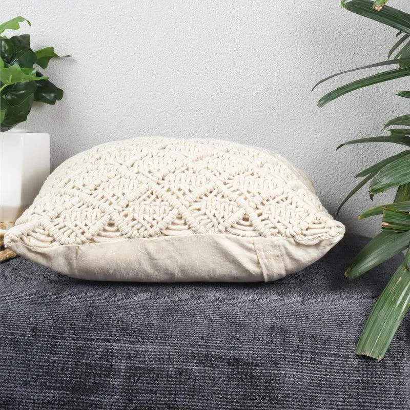 Quva Macrame Cushion Cover media 5