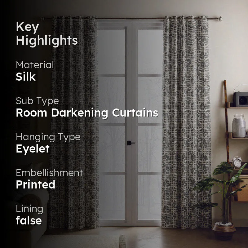 Brezza Solid Curtains - Set Of Two media 2