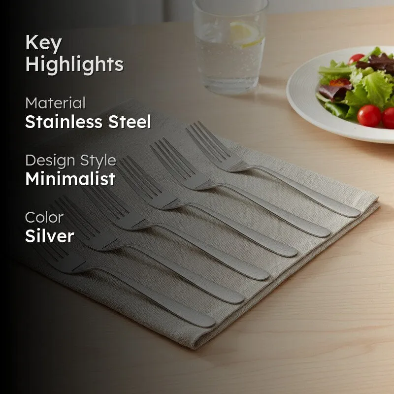 Sitello Stainless Steel Fork Set - Set of Six - 2