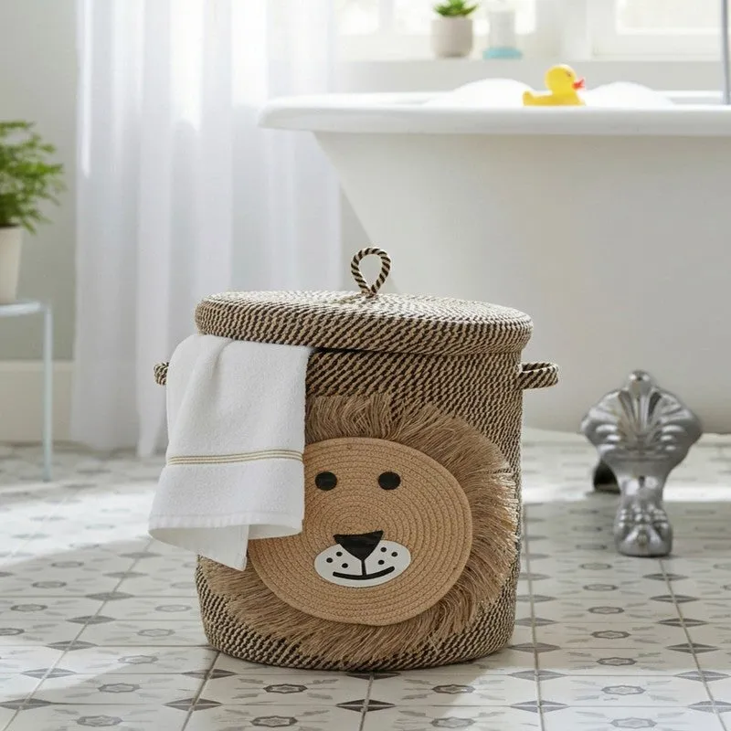 Kings Den Cotton Storage Basket - Beige media 1