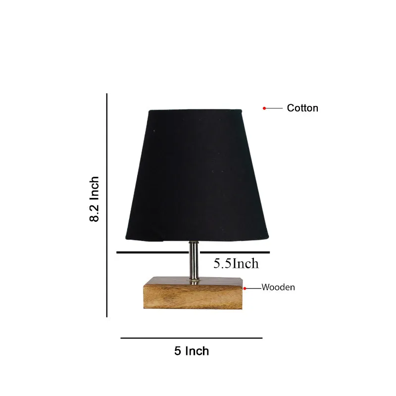 Tryda Fabric Table Lamp - Black,Brown media 5