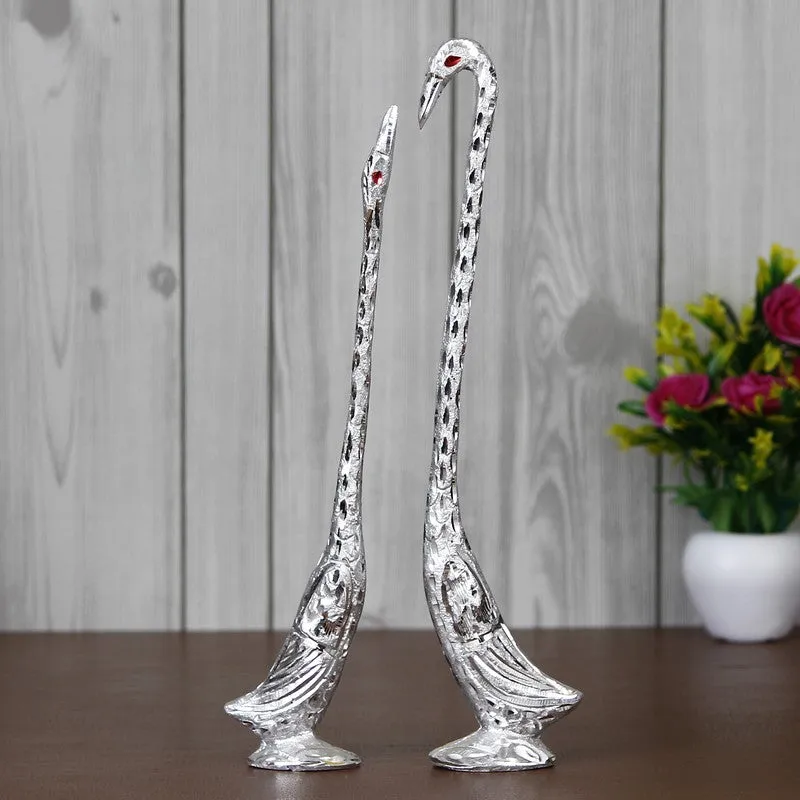 Amour Avian Showpieces (Silver) - Set of Two media 3