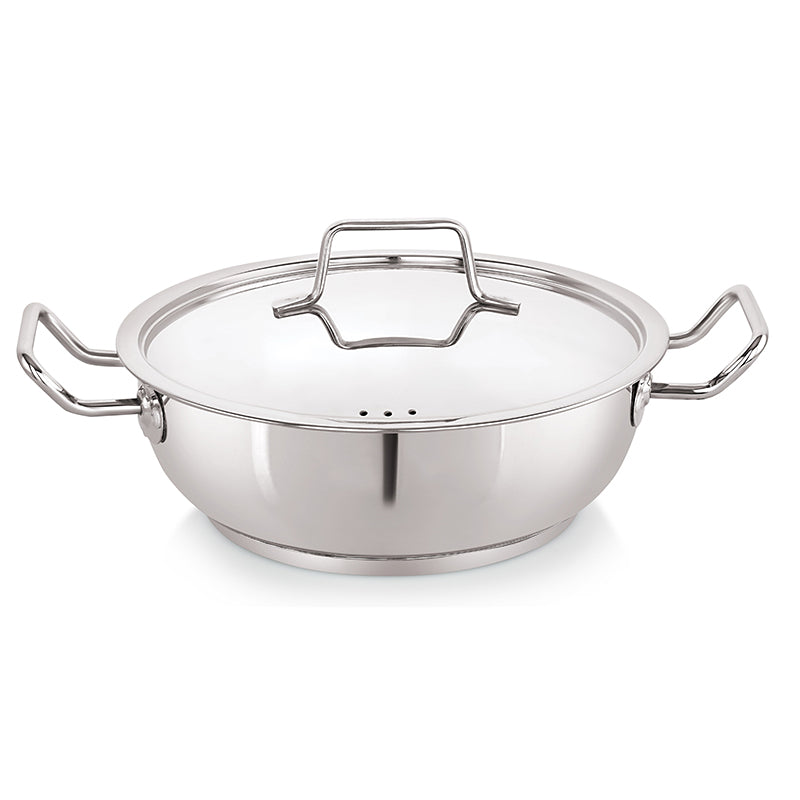 Nirlon Kadhai With Lid - 3000 mL/9 Inches media 6