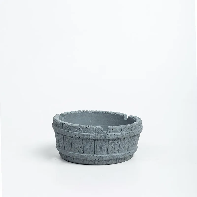 Barrel Concrete Ash Tray media 4