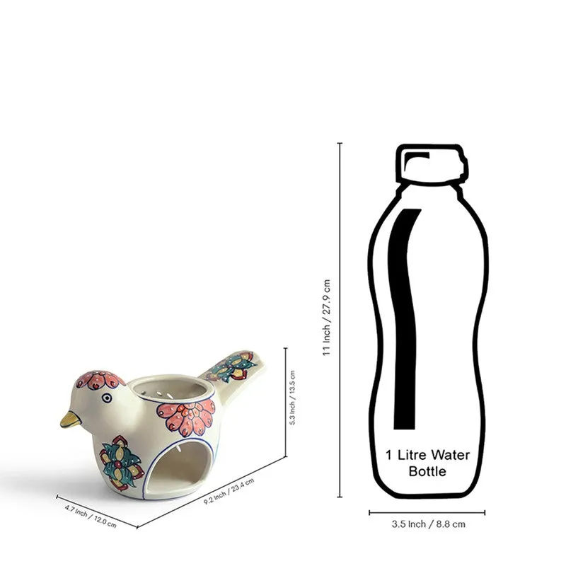 Chirpy Birdy Handpainted Tealight Holder media 9