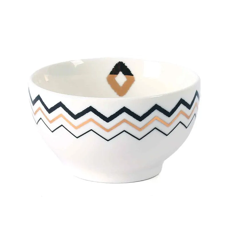 Urban Elegance 24k Gold Brushed Dinner Set (White,Black)- 20 Piece Set media 9