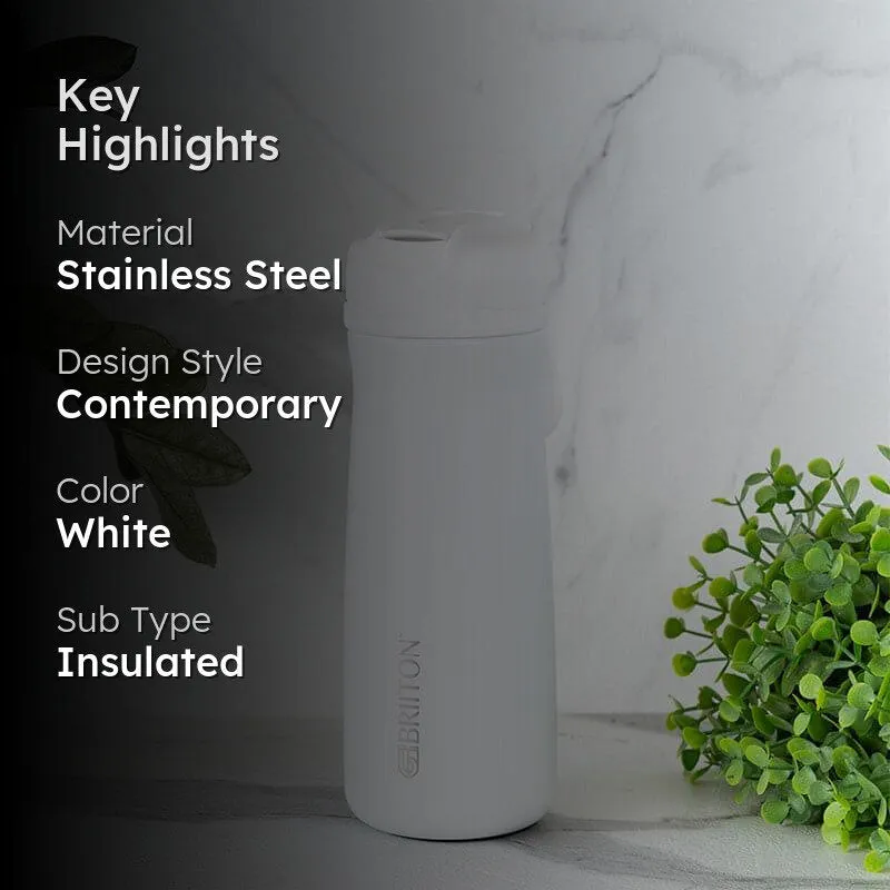 H2O Splash Hot & Cold Thermos Water Bottle (White) - 600 mL media 2