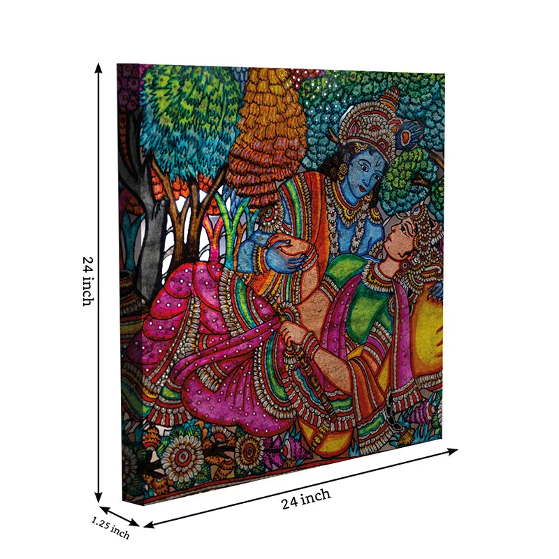 Radha-Krishna Canvas Wall Art media 8
