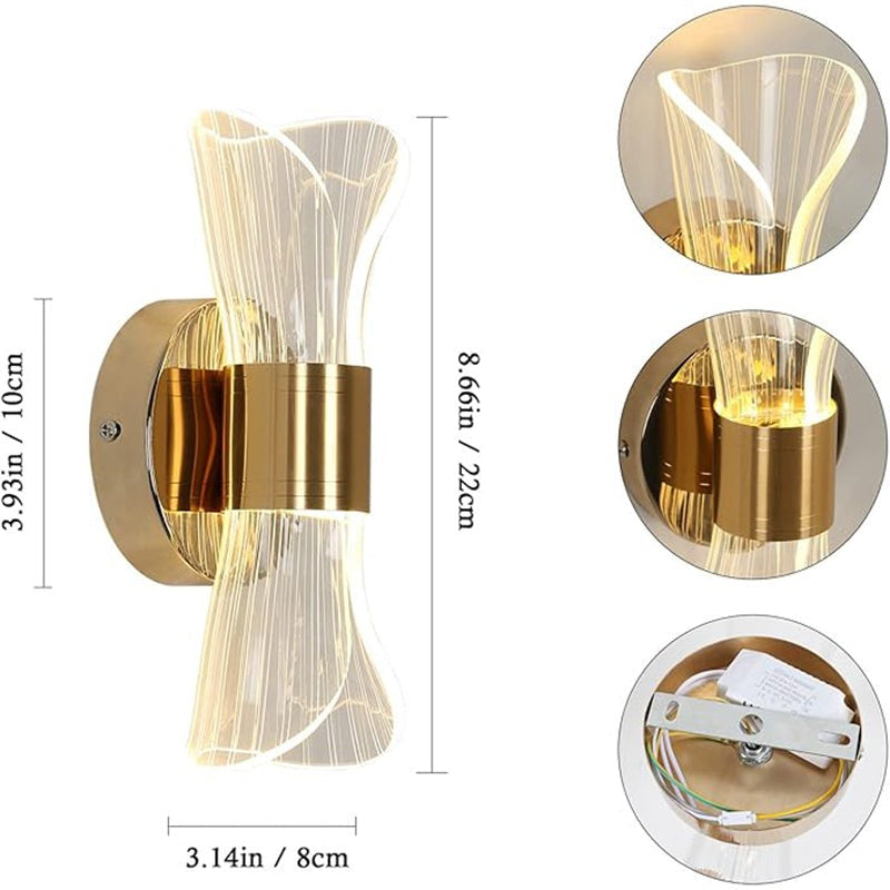 Percey LED Iron & Metal Wall Lamp media 4