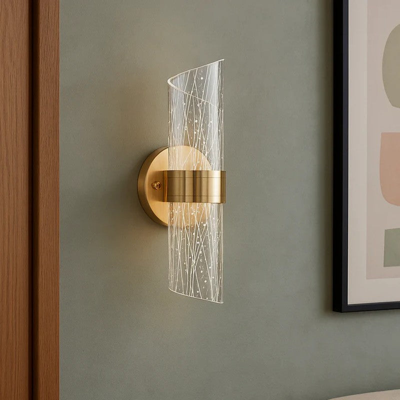 Vellin Arc Acrylic Wall Lamp With Metal Base media 3