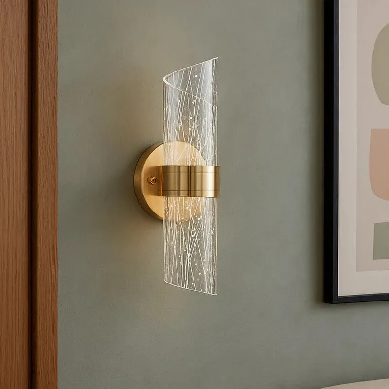 Vellin Arc Acrylic Wall Lamp With Metal Base media 3