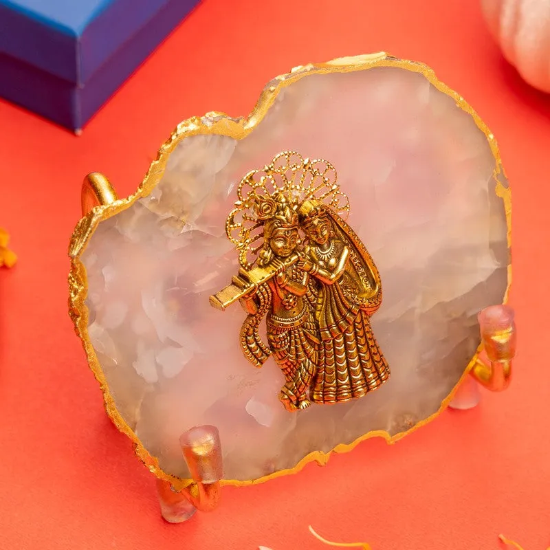 Celestial Charm Radha Krishna Showpiece media 3