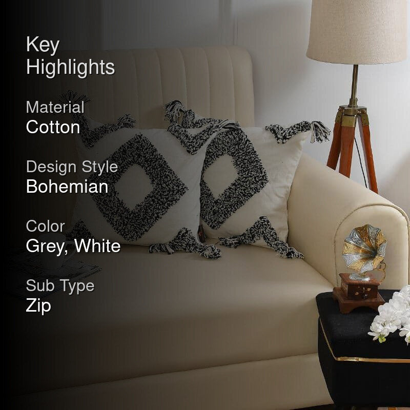 Shibova Tufted Cushion Cover - Set Of Two media 2