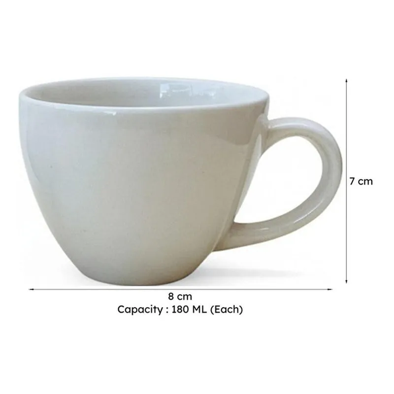 Zen Ceramic Tea Cup (180 mL Each) - Set Of Two media 10